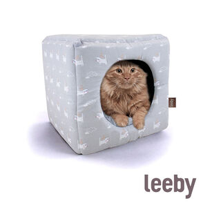 Leeby Cama Azul Claro para gatos